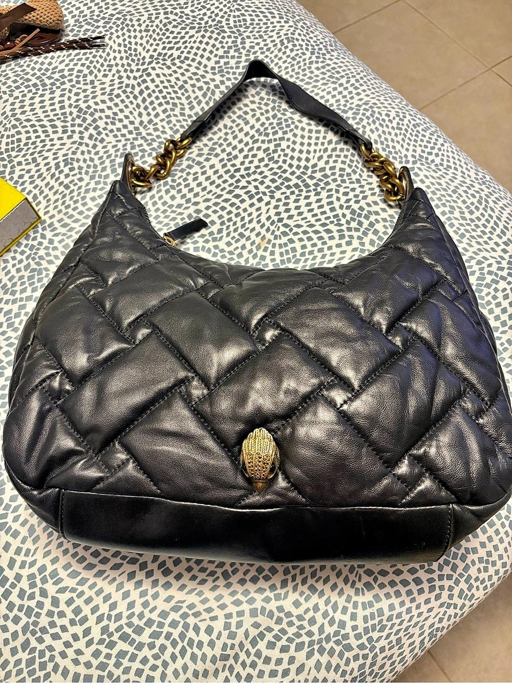 Kurt Geiger London Kensington Puff Hobo Bag Black